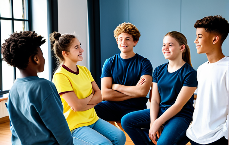 청소년상담사 커뮤니티에서 배우는 실무 사례 - **

"A young person using a mental health app on a tablet, surrounded by comforting objects in their...