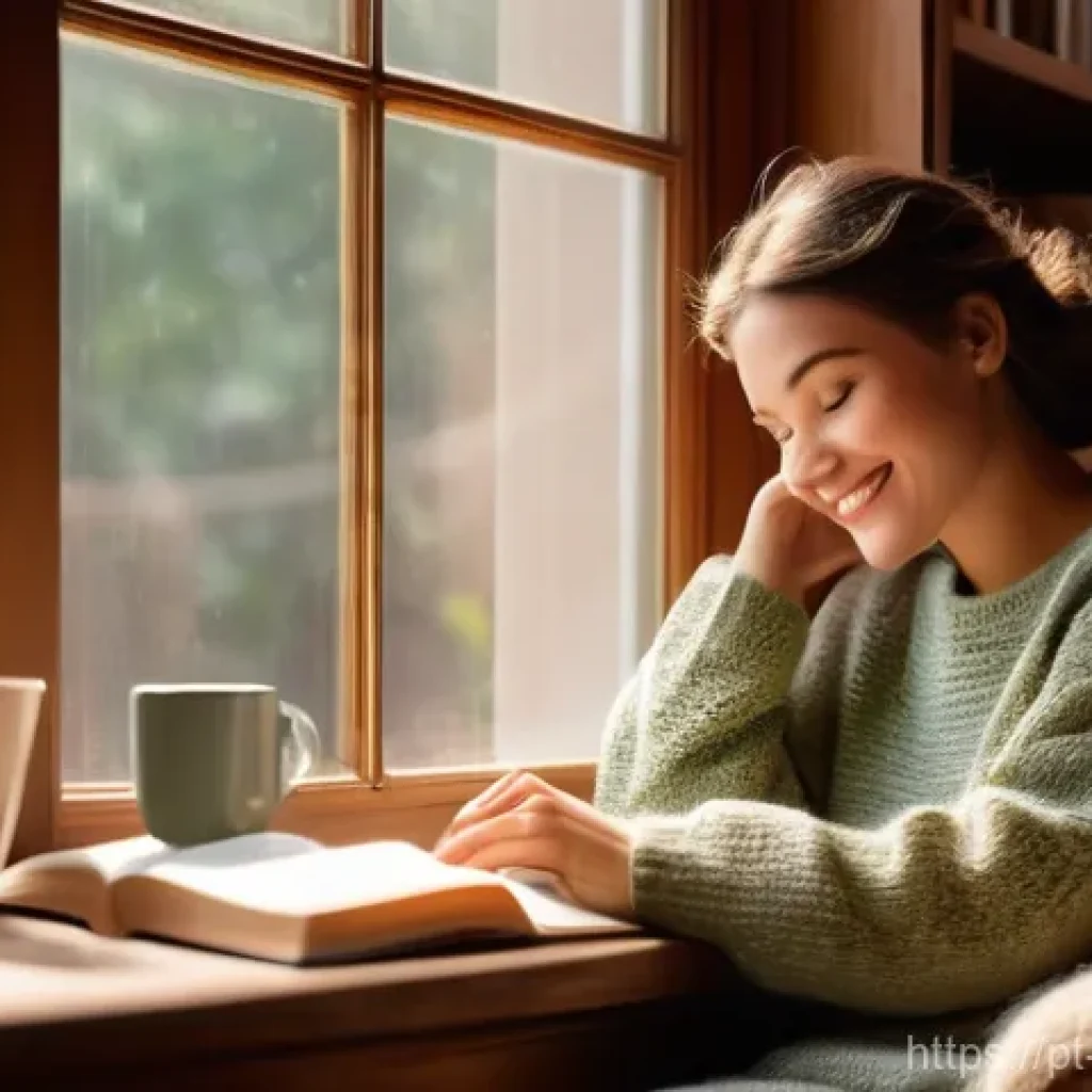 청소년상담사로서 경력 쌓는 방법 - **Prompt 1: Cozy Reading Nook**
    A serene indoor scene featuring a young woman (early 20s) sittin...