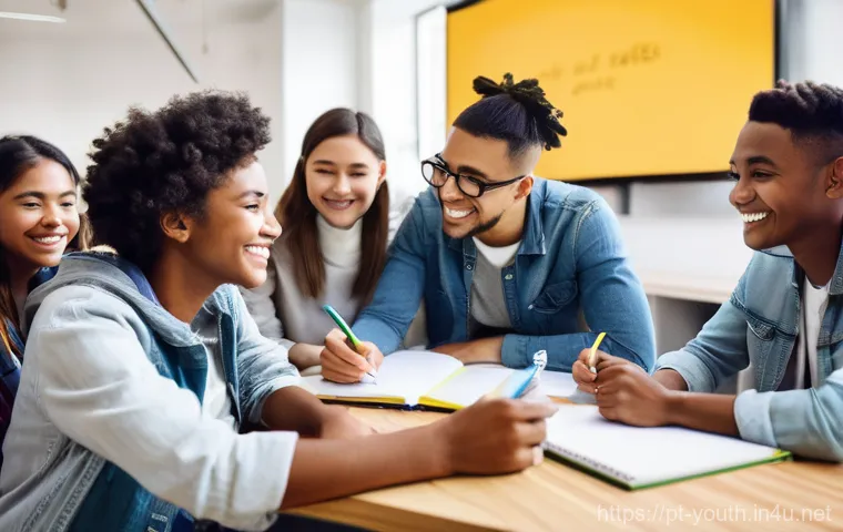 청소년상담사 시험 관련 업데이트 뉴스 - **Prompt 1: Empowering Youth in a Modern Learning Space**
    "A vibrant, medium shot image of a div...