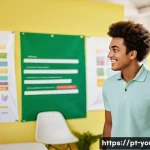 Home 20 청소년상담사 자격증 소지자 구직 사이트 - A professional youth counselor in a modern Brazilian community center, wearing smart casual attire a...