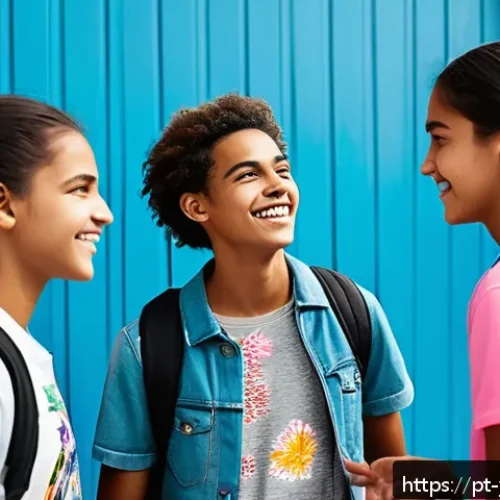 Home 31 청소년상담사로서 실무 경험의 중요성 - A compassionate youth consultant engaging in a lively and empathetic conversation with a diverse gro...