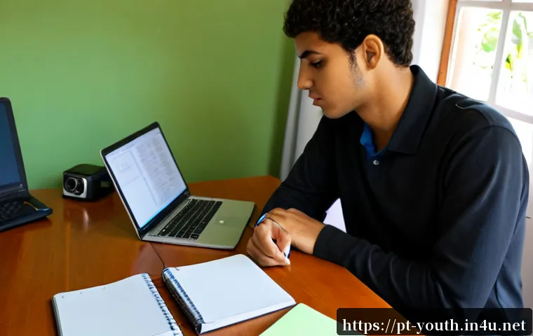 Home 15 청소년상담사 자격증을 위한 필수 학습 시간 - Photorealistic Brazilian young adult preparing for a youth counseling certification exam at a tidy h...